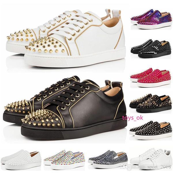 new 2019 designer fashion low red bottom studded spikes flats shoes for men women party genuine leather casual sneakers size 36-47
new 2019 designer fashion low red bottom studded spikes flats shoes for men women party genuine leather casual sneakers size 36-47