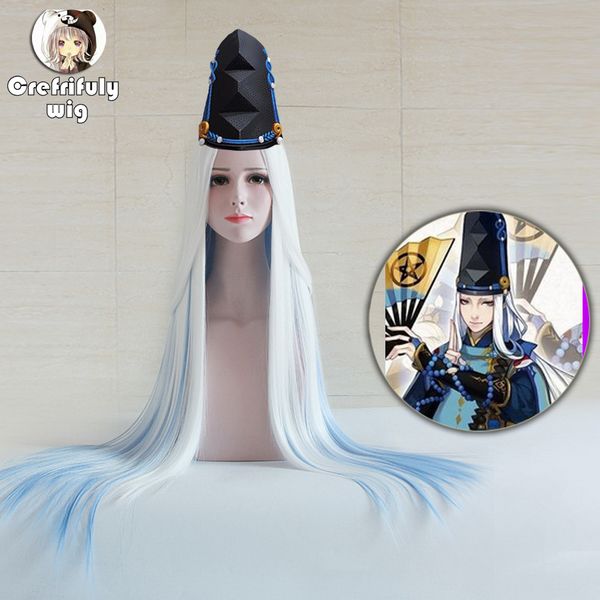100cm onmyoji abe no seimei game cosplay wig long straight halloween costume white blue ombre hair wigs + wig cap, Black
100cm onmyoji abe no seimei game cosplay wig long straight halloween costume white blue ombre hair wigs + wig cap, Black