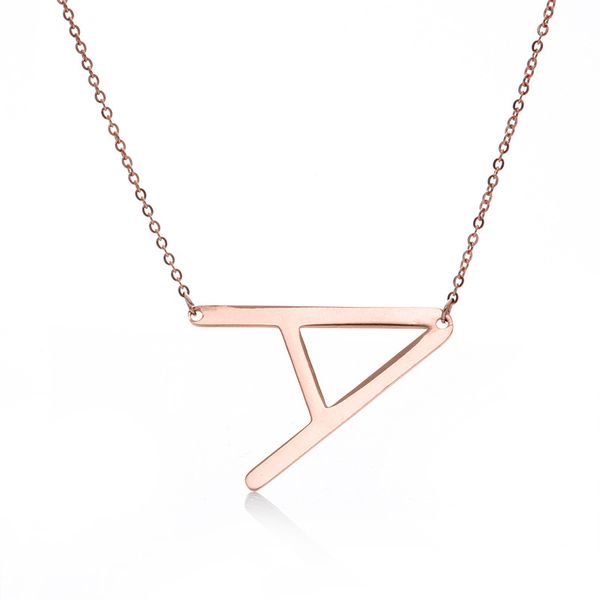 Stainless Steel A-Z English Letter Necklace Silver Gold Initial Pendants Alphabet for Women Girls fashion Jewelry Gift
Stainless Steel A-Z English Letter Necklace Silver Gold Initial Pendants Alphabet for Women Girls fashion Jewelry Gift