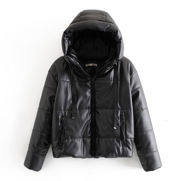 rr pu leather parkas women fashion hooded high imitation leather coats women elegant zipper cotton jackets female ladies jx, Black
rr pu leather parkas women fashion hooded high imitation leather coats women elegant zipper cotton jackets female ladies jx, Black