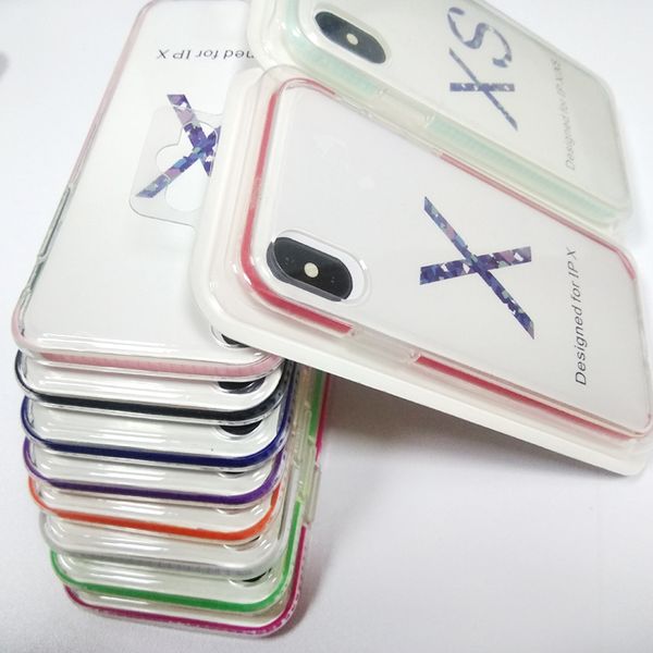 TPU Soft Case Cell Phone Clear TPU Silicon Case Back Cover with Colored frame for Iphone 6 6s plus 7 8 plus X XS XR XS MAX 200pcs
TPU Soft Case Cell Phone Clear TPU Silicon Case Back Cover with Colored frame for Iphone 6 6s plus 7 8 plus X XS XR XS MAX 200pcs