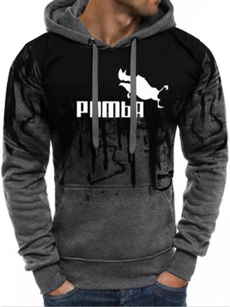 brand men's hoodies 2019 autumn winter costume homme pumba sweatshirts funny male clothing cotton hip hop fashion pullove ypf612, Black
brand men's hoodies 2019 autumn winter costume homme pumba sweatshirts funny male clothing cotton hip hop fashion pullove ypf612, Black