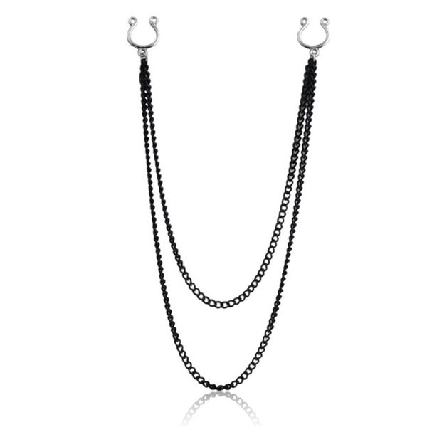 1pcs fashion stainless steel 2 layer chains non pierced clip on nipple rings women fake bell nipple ring body jewelry, Slivery;golden
1pcs fashion stainless steel 2 layer chains non pierced clip on nipple rings women fake bell nipple ring body jewelry, Slivery;golden