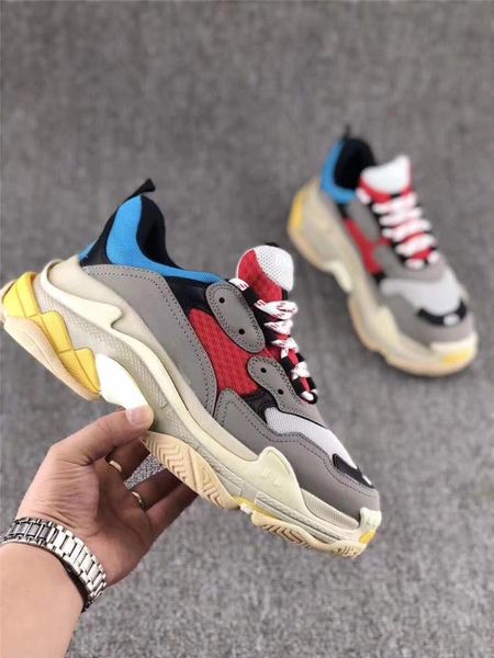 men womens casual shoes fashion luxury designer sneakers paris 17fw triple-s dad shoes embroidered words thick platform 8 layer sole, Black
men womens casual shoes fashion luxury designer sneakers paris 17fw triple-s dad shoes embroidered words thick platform 8 layer sole, Black