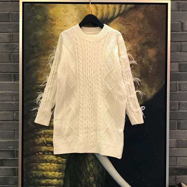 beads feather tassel sleeve sweater women autumn ugly christmas sweater long sleeve solid color o neck soft warm jumper pullover, White;black
beads feather tassel sleeve sweater women autumn ugly christmas sweater long sleeve solid color o neck soft warm jumper pullover, White;black