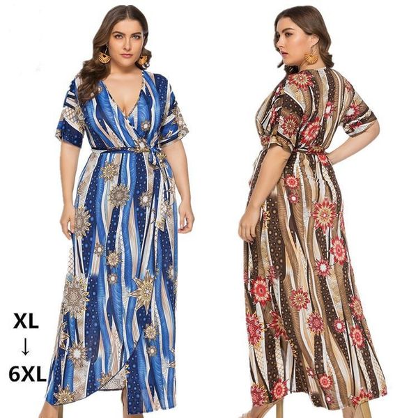 women v neck split dress floral print long summer short sleeve lace-up dress casual maxi dresses beach, Black;gray
women v neck split dress floral print long summer short sleeve lace-up dress casual maxi dresses beach, Black;gray