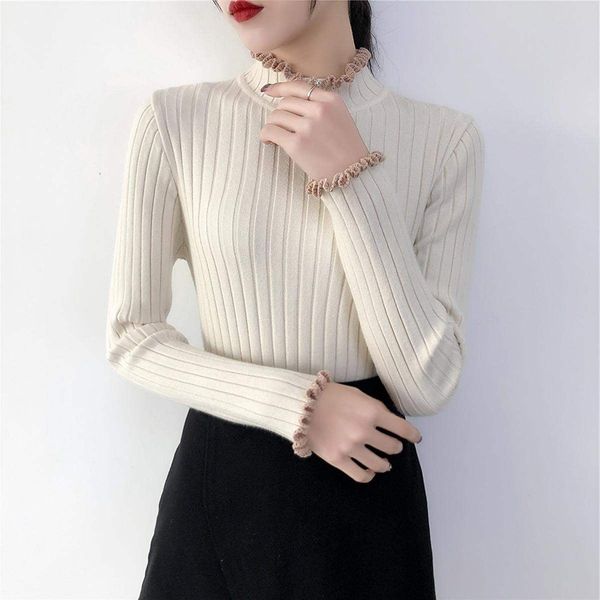 autumn winter warm half turtleneck women sweater female jumper fashion slim solid color sweaters ribbed knitted pullovers 2019, White;black
autumn winter warm half turtleneck women sweater female jumper fashion slim solid color sweaters ribbed knitted pullovers 2019, White;black