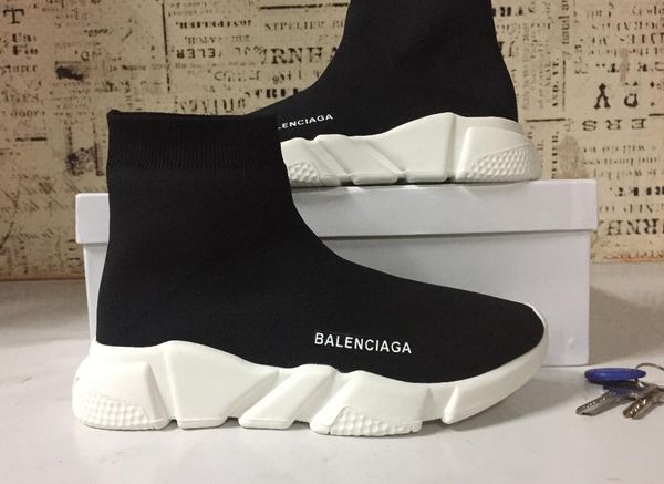 new paris speed runner knit sock shoe original trainer runner sneakers race mens women sports shoe without box, Black
new paris speed runner knit sock shoe original trainer runner sneakers race mens women sports shoe without box, Black