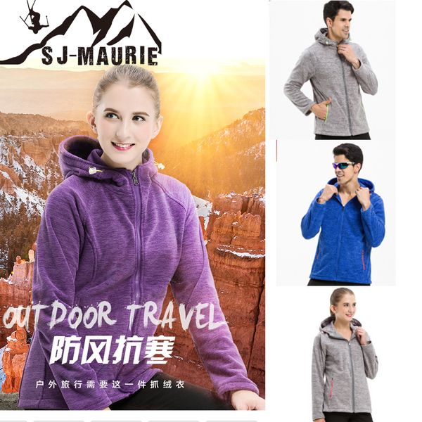 sj-maurie men's women's outdoor sports hiking jackets windproof thermal fleece coats male & female jacket, Black;red
sj-maurie men's women's outdoor sports hiking jackets windproof thermal fleece coats male & female jacket, Black;red