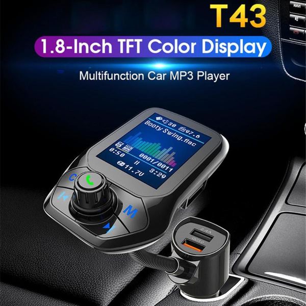 wireless bluetooth fm transmitter modulator hands-car kit 1.8 inch color screen mp3 player with 5v 3.1a dual usb
wireless bluetooth fm transmitter modulator hands-car kit 1.8 inch color screen mp3 player with 5v 3.1a dual usb