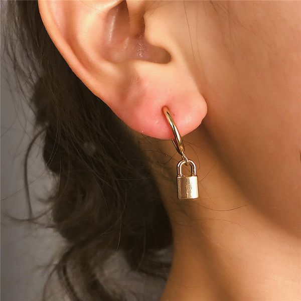 punk rock gold lock clip earrings without piercing fashion metal padlock non pierced earrings for women jewelry clip on the ear, Silver
punk rock gold lock clip earrings without piercing fashion metal padlock non pierced earrings for women jewelry clip on the ear, Silver