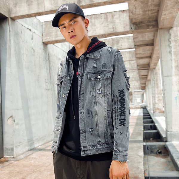hole distressed retro denim jacket men jaqueta masculino cotton clothes vintage jean bomber jackets streetwear chaqueta hombre, Black;brown
hole distressed retro denim jacket men jaqueta masculino cotton clothes vintage jean bomber jackets streetwear chaqueta hombre, Black;brown