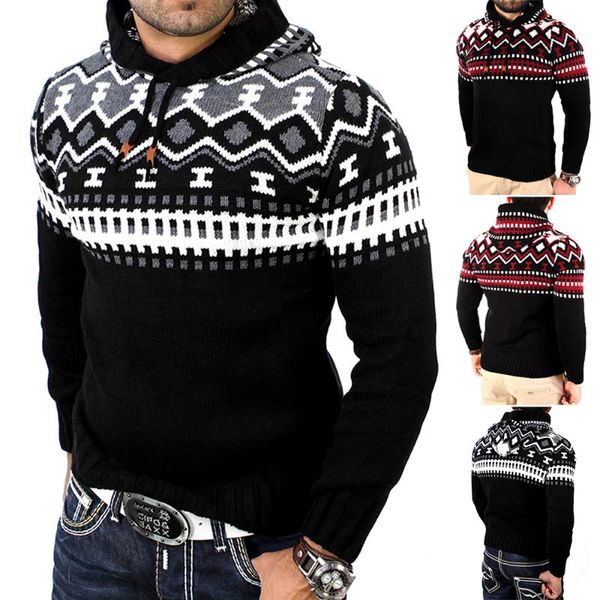 autumn winter new european size men fashion color contrast hooded casual pullover sweater, White;black
autumn winter new european size men fashion color contrast hooded casual pullover sweater, White;black