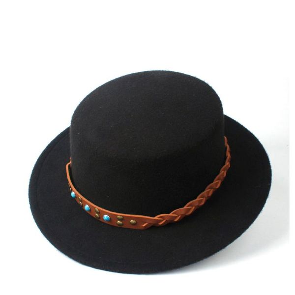 2020 new fashion flat hat fedora hat for gentleman party for lady boater casual wild style size 56-58cm, Blue;gray
2020 new fashion flat hat fedora hat for gentleman party for lady boater casual wild style size 56-58cm, Blue;gray
