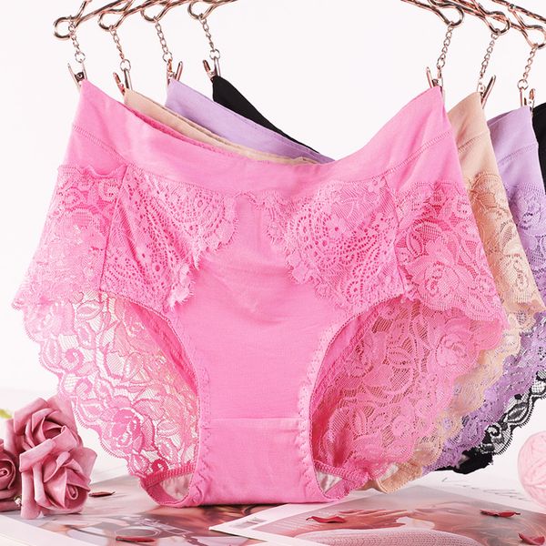 women's panties 2pcs/set high waist modal briefs lingerie plus size underwear lace solid breathable underpants female intimates, Black;pink
women's panties 2pcs/set high waist modal briefs lingerie plus size underwear lace solid breathable underpants female intimates, Black;pink