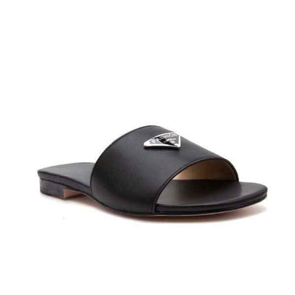 leather flat sandals 2020 summer shoes women metal slides & ladies slippers fashion shoes with p, Black
leather flat sandals 2020 summer shoes women metal slides & ladies slippers fashion shoes with p, Black