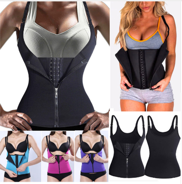neoprene shapers sauna sweat vest waist trainer zipper cincher women body slimming trimmer corset workout thermo push up trainer
neoprene shapers sauna sweat vest waist trainer zipper cincher women body slimming trimmer corset workout thermo push up trainer