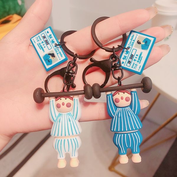 keychain creative man key chain bags weight lifting women key ring chain for pants pendant kids holder jewellery silicone, Silver
keychain creative man key chain bags weight lifting women key ring chain for pants pendant kids holder jewellery silicone, Silver
