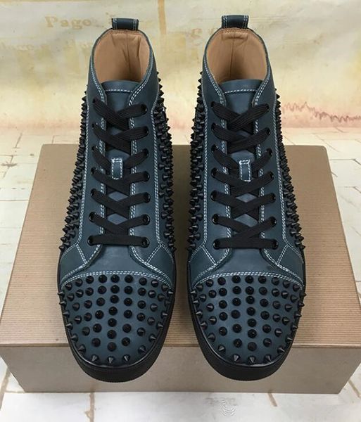 fashion designer brand red sole studded spikes flats shoes red bottom shoes for men and women party lovers genuine leather suede sneakers, Black
fashion designer brand red sole studded spikes flats shoes red bottom shoes for men and women party lovers genuine leather suede sneakers, Black