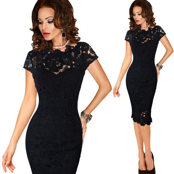 crochet o-neck work office womens stylish elegant applique embroidery bodycon female sheath party dress, Black;gray
crochet o-neck work office womens stylish elegant applique embroidery bodycon female sheath party dress, Black;gray