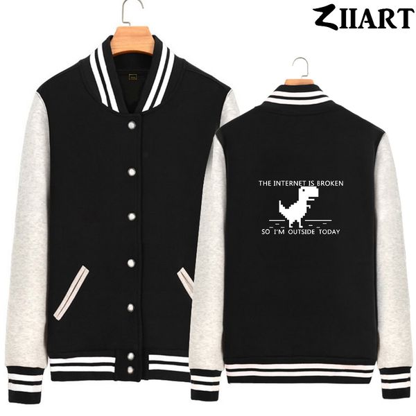 404 geek the internet is broken so i'm outside today man boys full zip autumn winter fleece baseball jackets ziiart, Black;brown
404 geek the internet is broken so i'm outside today man boys full zip autumn winter fleece baseball jackets ziiart, Black;brown