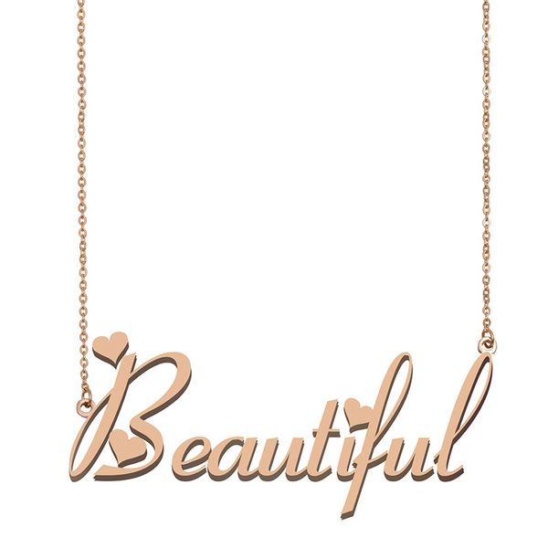 beautiful name necklace pendant for women girls birthday gift custom nameplate children friends jewelry 18k gold plated stainless steel, Silver
beautiful name necklace pendant for women girls birthday gift custom nameplate children friends jewelry 18k gold plated stainless steel, Silver