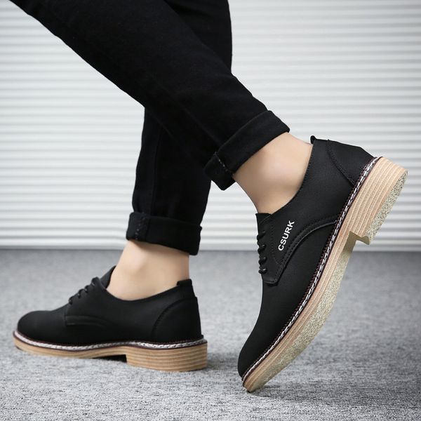 2018 summer new men's business leather shoes breathable korean style of the wild casual shoes youth tide men's, Black
2018 summer new men's business leather shoes breathable korean style of the wild casual shoes youth tide men's, Black