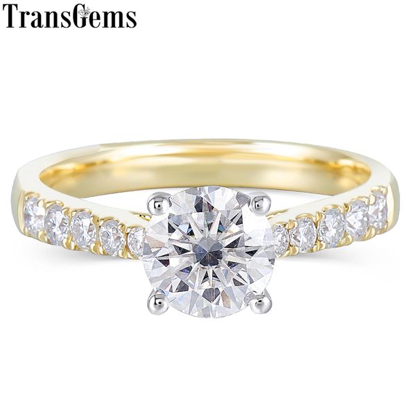 transgems 10k white and yellow gold 1ct 6.5mm f color moissnaite engagement ring for women wedding with accents on the band y19032201, Slivery;golden
transgems 10k white and yellow gold 1ct 6.5mm f color moissnaite engagement ring for women wedding with accents on the band y19032201, Slivery;golden