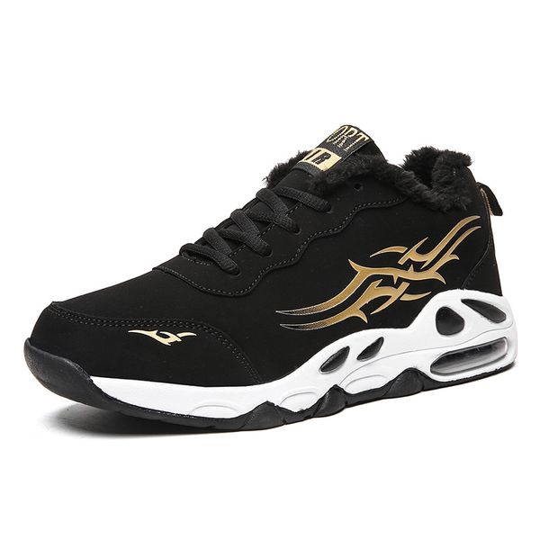 men's shoes autumn and winter new couple casual sports shoes men's plus velvet cotton boots youth student basketball, Black
men's shoes autumn and winter new couple casual sports shoes men's plus velvet cotton boots youth student basketball, Black