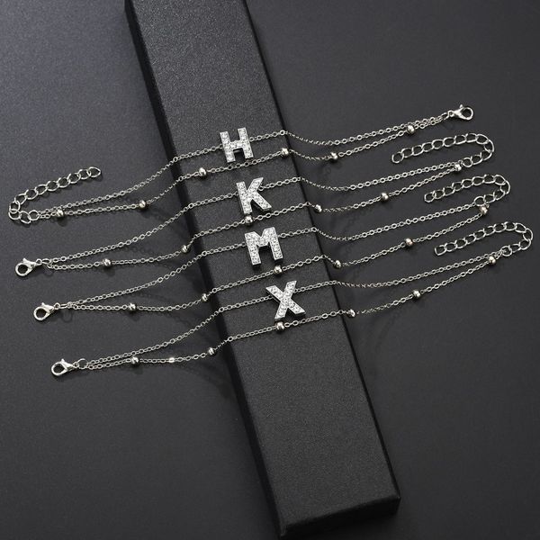 fashion multilayer infinity letter bracelets for women initial bracelet silver color hand chain bracelets femme 2019 jewelry, Black
fashion multilayer infinity letter bracelets for women initial bracelet silver color hand chain bracelets femme 2019 jewelry, Black