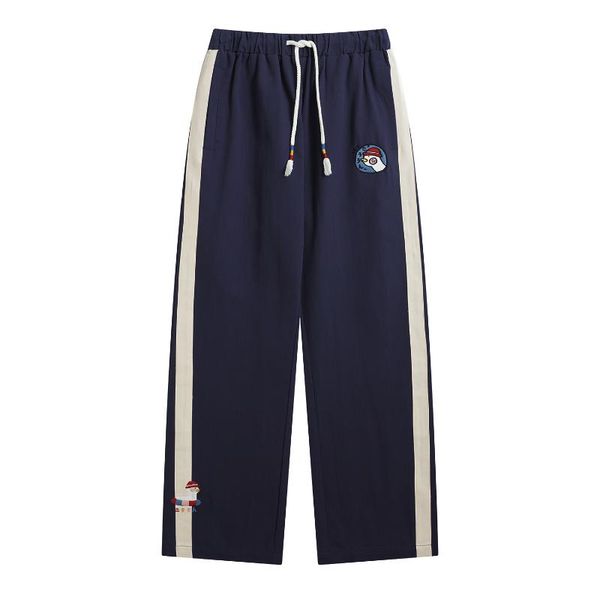 spring new women casual cotton pant capris elastic waist preppy style cartoon embroidery straight pants, Black;white
spring new women casual cotton pant capris elastic waist preppy style cartoon embroidery straight pants, Black;white