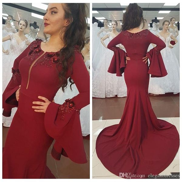 dubai arabic style new long sleeves mermaid prom dresses lace applique 3d flowers formal evening dress women party wear robes de soirée, Black;red
dubai arabic style new long sleeves mermaid prom dresses lace applique 3d flowers formal evening dress women party wear robes de soirée, Black;red