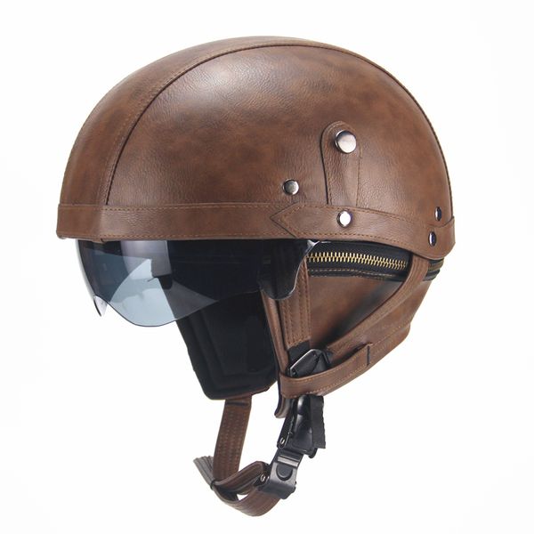 retro personality helmet half helmet summer pedal motorcycle motorcycle with double lens safety
retro personality helmet half helmet summer pedal motorcycle motorcycle with double lens safety