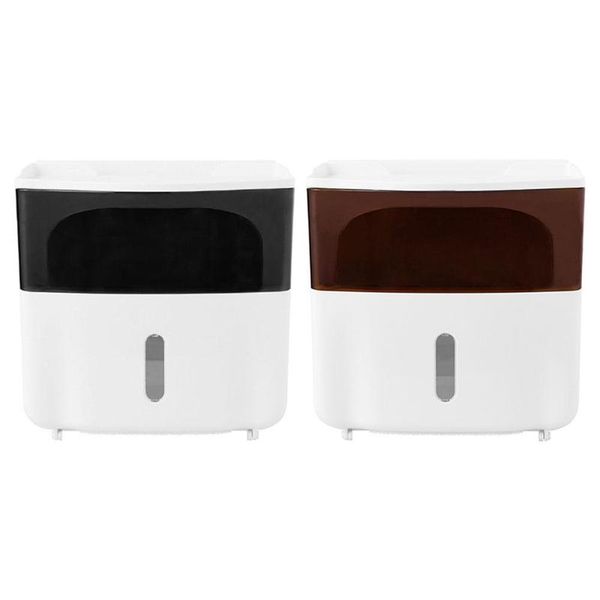 waterproof double tissue box toilet paper holder wall mounted bathroom storager one-button opening for easy replacement
waterproof double tissue box toilet paper holder wall mounted bathroom storager one-button opening for easy replacement