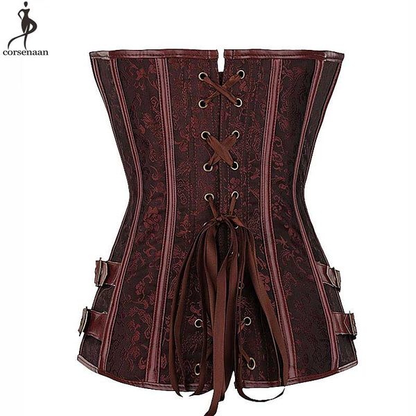 brown steampunk corset plus size 6xl steam punk corsets women outwear boned bustier metal locks gothic gorset over bust korse, Black;white
brown steampunk corset plus size 6xl steam punk corsets women outwear boned bustier metal locks gothic gorset over bust korse, Black;white