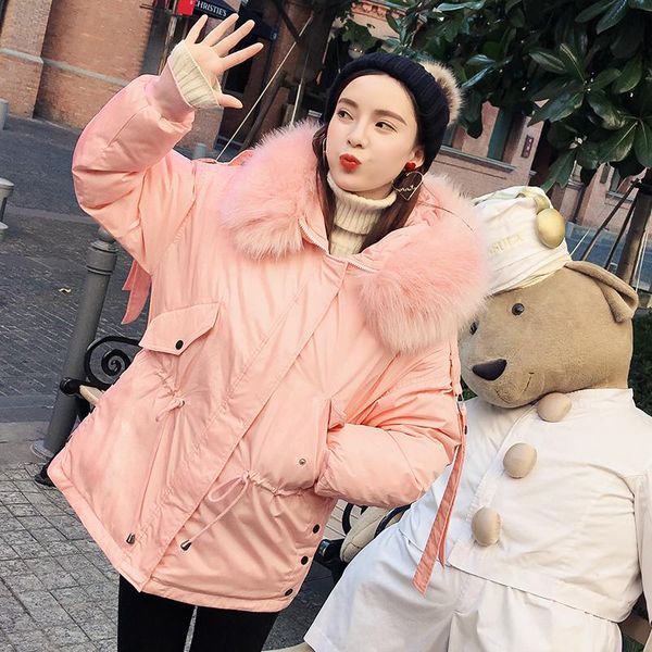 2019 new autumn winter short jacket women hooded parkas woman loose fur coat padded cotton collar outwear, Black
2019 new autumn winter short jacket women hooded parkas woman loose fur coat padded cotton collar outwear, Black