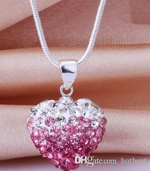 gift ale mircro pave disco mixed colors beads clay heart silver plated crystall crystal necklace gradual change pendant x82
gift ale mircro pave disco mixed colors beads clay heart silver plated crystall crystal necklace gradual change pendant x82