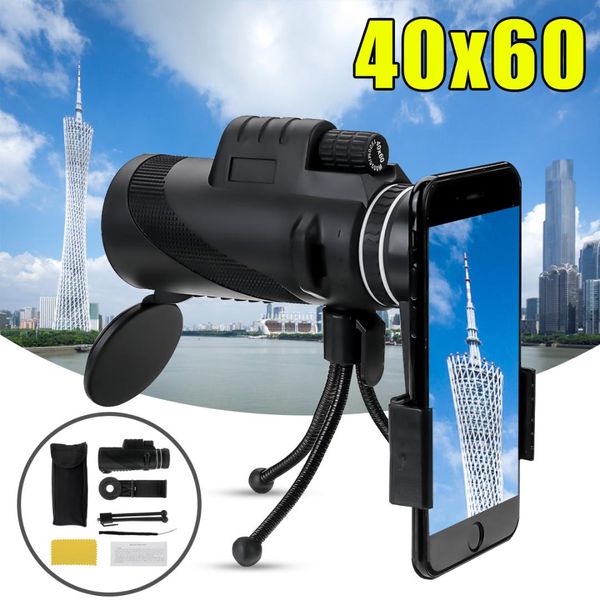40x60 hd zoom lens optical mini day and night vision monocular telescope with tripod phone clip handheld for outdoor hunting
40x60 hd zoom lens optical mini day and night vision monocular telescope with tripod phone clip handheld for outdoor hunting