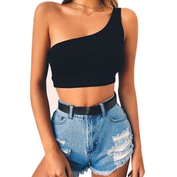 2020 summer short vest multicolor women low chest sleeveless open neck one shoulder hanging neck vest basic style s-3xl, White
2020 summer short vest multicolor women low chest sleeveless open neck one shoulder hanging neck vest basic style s-3xl, White