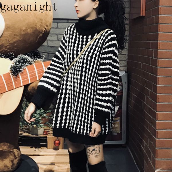 gaganight vintage loose long turtleneck sweater women autumn winter plaid pullovers office lady new fashon pull femme thick warm, White;black
gaganight vintage loose long turtleneck sweater women autumn winter plaid pullovers office lady new fashon pull femme thick warm, White;black