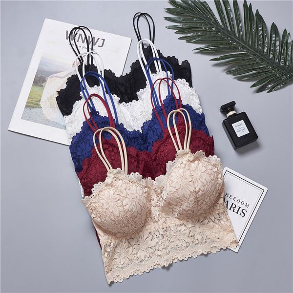 new arrival plus size lace women bra black push up bralette for women ladies wireless padded full cup bras, Red;black
new arrival plus size lace women bra black push up bralette for women ladies wireless padded full cup bras, Red;black