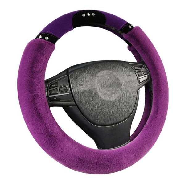 universal car steering wheel cover plush rhinestones warm non-slip sleeve for women autumn winter durable practical labor-saving
universal car steering wheel cover plush rhinestones warm non-slip sleeve for women autumn winter durable practical labor-saving