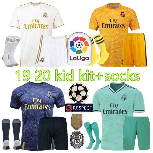 19 20 real madrid kids kit+socks soccer jersey boys goalkeeper 2019 2020 home asensio ramos football shirts isco hazard benzema ea jovic, Black
19 20 real madrid kids kit+socks soccer jersey boys goalkeeper 2019 2020 home asensio ramos football shirts isco hazard benzema ea jovic, Black