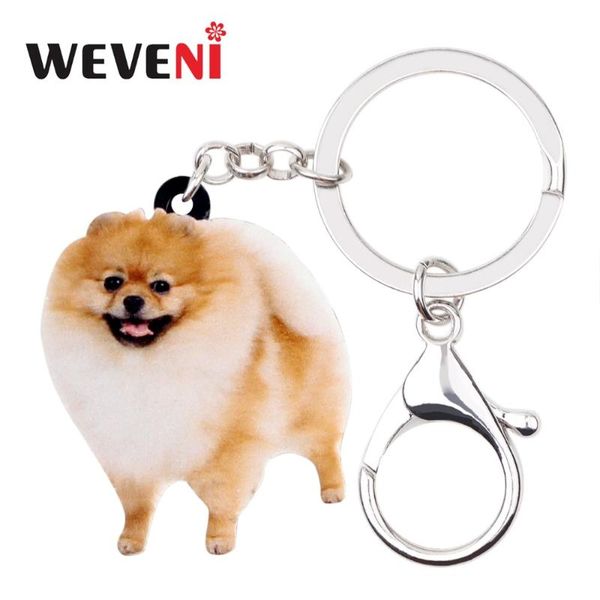 weveni original acrylic happy pomeranian dog key chains keychain bag trendy jewelry for women girls holder charms gift, Silver
weveni original acrylic happy pomeranian dog key chains keychain bag trendy jewelry for women girls holder charms gift, Silver