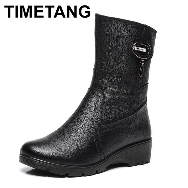 timetang snow boots 2018 women winter boots mother shoes antiskid genuine leather women fashion casual plus size, Black
timetang snow boots 2018 women winter boots mother shoes antiskid genuine leather women fashion casual plus size, Black