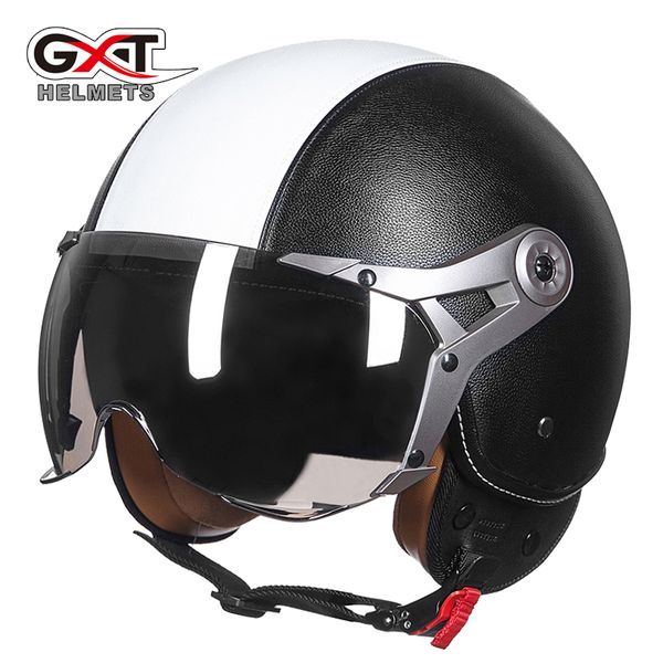 gxt pu leather motorcycle helmet vintage electric scooter helmet retro motorbike open face moto half casco caspue
gxt pu leather motorcycle helmet vintage electric scooter helmet retro motorbike open face moto half casco caspue