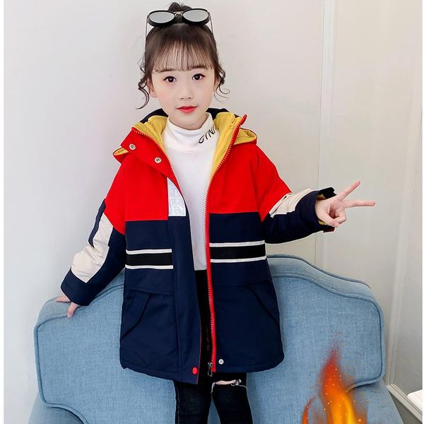 jacket winter girl three-in-one long windbreaker cotton padded mountaineering detachable liner school uniform baby clothes, Blue;gray
jacket winter girl three-in-one long windbreaker cotton padded mountaineering detachable liner school uniform baby clothes, Blue;gray