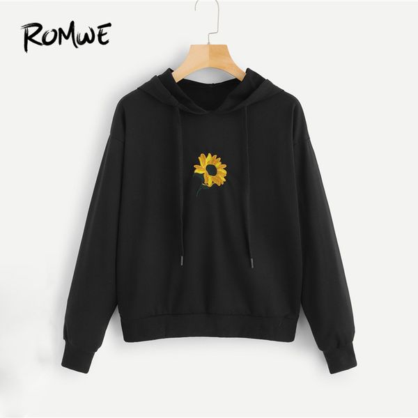 romwe цветочные вышивки с капюшоном 2019 tops черный женская мода весна осень толстовка streetwear с длинным рукавом, Black
romwe цветочные вышивки с капюшоном 2019 tops черный женская мода весна осень толстовка streetwear с длинным рукавом, Black