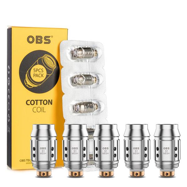 OBS Cube Mini Coil Original Replacement Coils S1 Mesh 0.6ohm N1 1.2ohm for KFB2 AIO KIT CUBE MINI Kits DHL Free
OBS Cube Mini Coil Original Replacement Coils S1 Mesh 0.6ohm N1 1.2ohm for KFB2 AIO KIT CUBE MINI Kits DHL Free