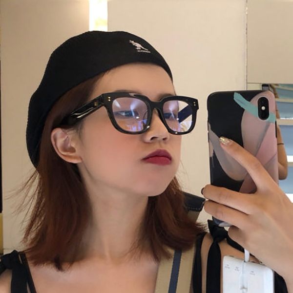 2020 classic black coarse frame female harajuku square round face plain glasses glasses frame, Silver
2020 classic black coarse frame female harajuku square round face plain glasses glasses frame, Silver